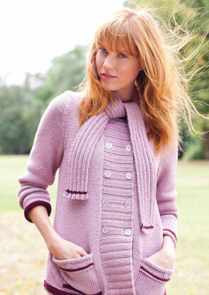 "Catrin Jacket" - Jacket Knitting Pattern For Women in MillaMia Merino Wool