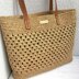 Cheerful raffia bag