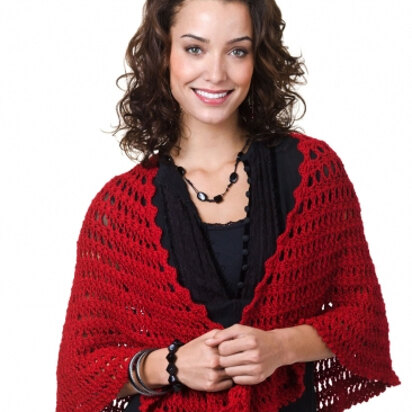Nadia Shawl in Caron Simply Soft Light - Downloadable PDF