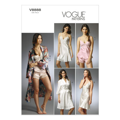 Vogue Misses' Robe, Slip, Camisole and Panties V8888 - Sewing Pattern