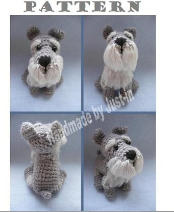 Schnauzer Crochet pattern by Justyna Kacprzak Knitting Patterns LoveCrafts