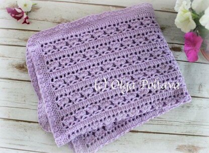 Lilacs in Bloom Baby Blanket