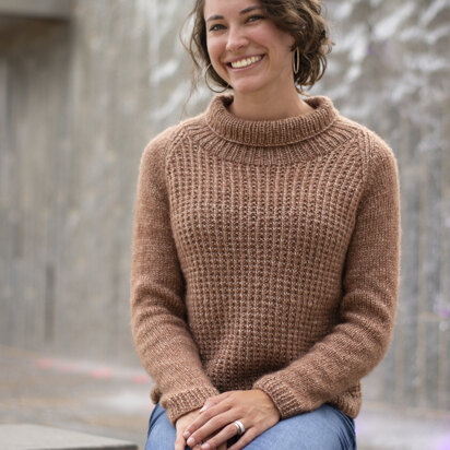 Women's Jumper Lowland in Universal Yarn Rozetti Yarns Merino Mist - Downloadable PDF