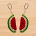 Crochet watermelon keychain