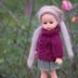 Plum Jacket & Mini skirt for doll
