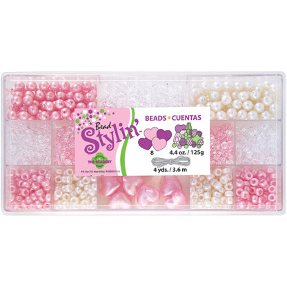 Beadery Bead Stylin' Bead Box Kit 4.4oz - Bubble Gum