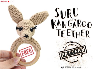 Suru the Kangaroo Teether (Rattle)