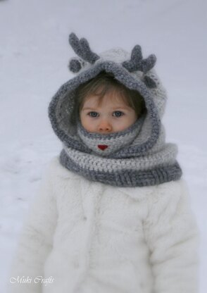 Rudy Reindeer Hooded Cowl