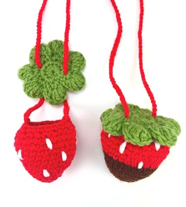 Mini Strawberry Charm Bag