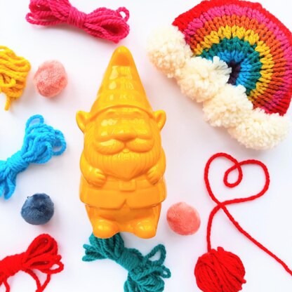 Brighten Your Day Knit Rainbow Stuffie