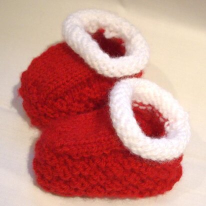 Baby Santa Bootees