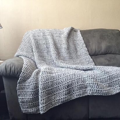 Beginner Chunky Crochet Blanket
