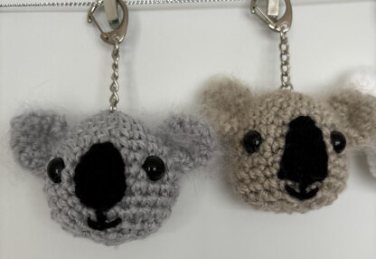 Koala Head Keyrings