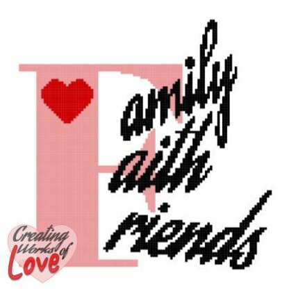 Family Faith Friends Stitch Graphgan