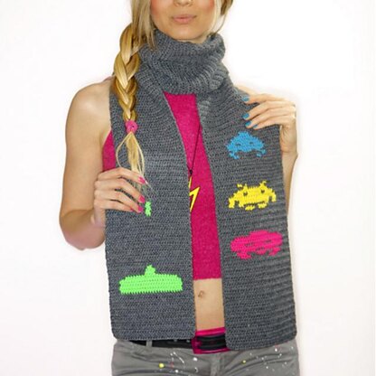 Space Invaders scarf - Human team