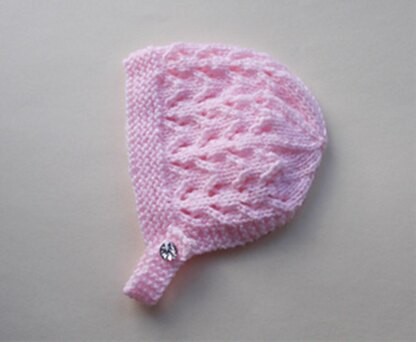 Bibi Baby Bonnet Knitting pattern by Marianna's Lazy Daisy Designs