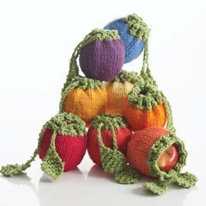 Fruit Cozies in Bernat Handicrafter Cotton Solids