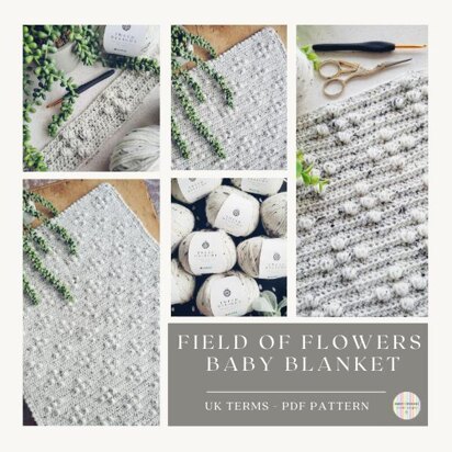 Field of Flowers Baby Blanket - UK Terms