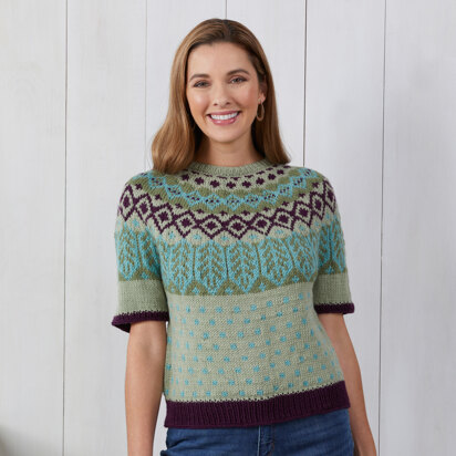 1190 Orion - Sweater Knitting Pattern for Women in Valley Yarns Ashfield