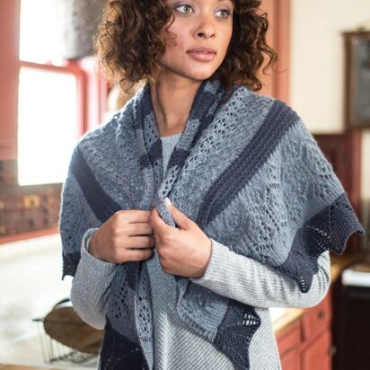 Chichima Shawl in Berroco Quechua - 389-3 - Downloadable PDF