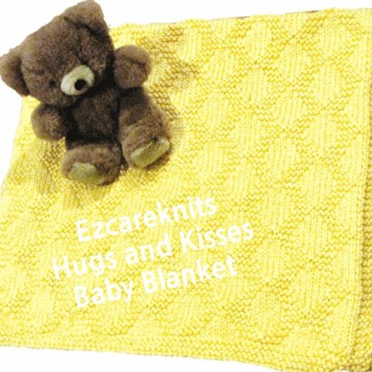 HUGS AND KISSES BABY BLANKET