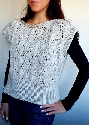 Flying Diamonds Poncho Sweater