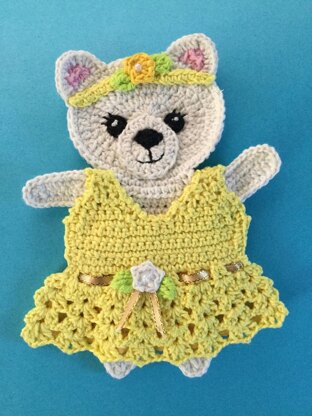 Teddy Bear with Dress and Accessories