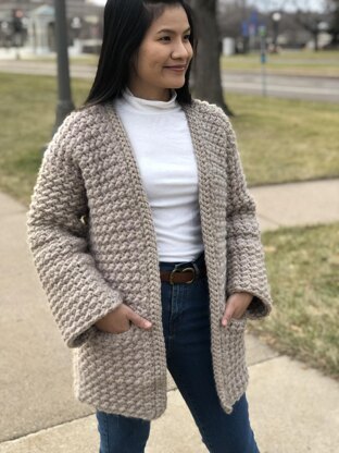 Even moss stitch sweater