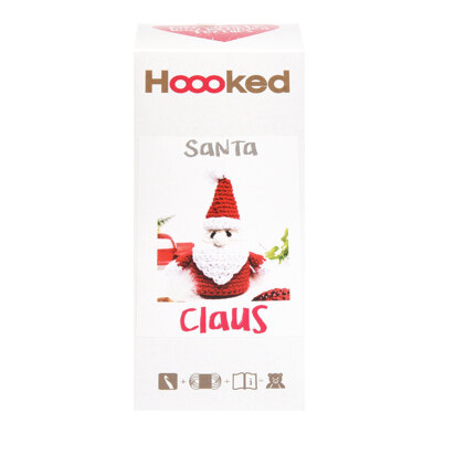 Hoooked DIY Crochet Kit Santa Claus Eco Barbante - Ruby/Lotus/Almond