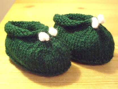 Baby Mistletoe Slippers