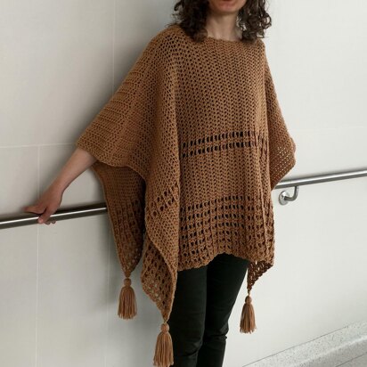 Crochet Poncho Pattern: Sew Easy Two-Rectangle Poncho