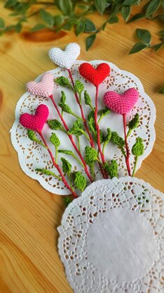 Heart bouquet with leaves