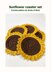 Sunflower coaster set