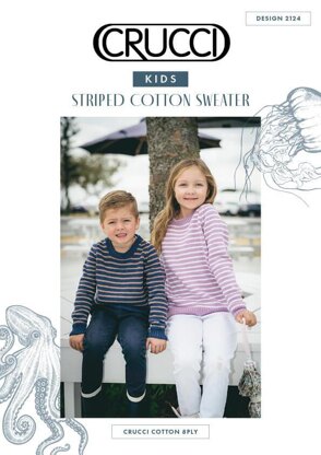 2124 Kids Striped Cotton Sweater