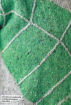 Leaf Intarsia Jumper