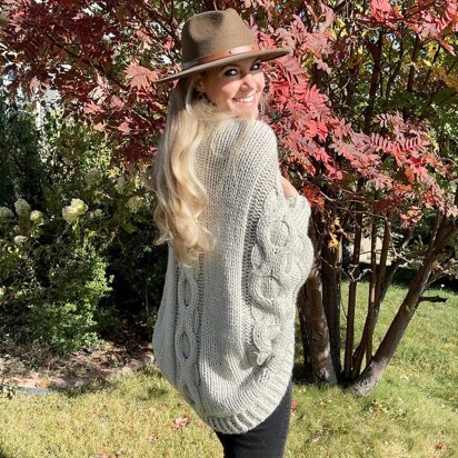 Sweethearti Chunky Blanket Cardigan - knitting pattern