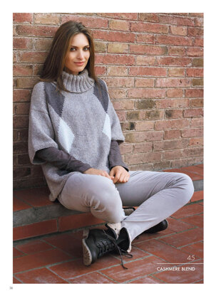 Short Sleeve Sweater in Katia Cashmere Blend