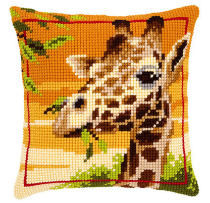 Vervaco Giraffe Cushion Front Cross Stitch Kit - 40cm x 40cm