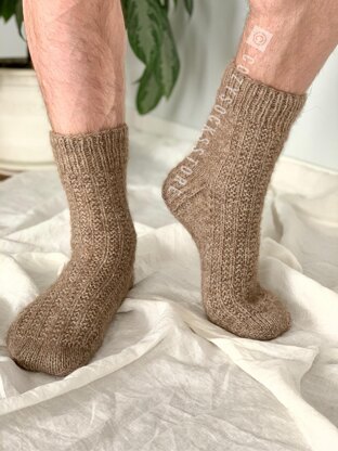 Basic family socks (set 4 patterns)