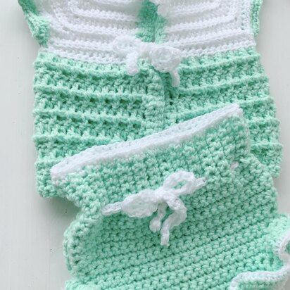 Cardigan and Diaper Cover Set