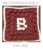 Bobble Stitch Personalised Squares A-Z US by Melu Crochet
