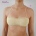 Scalloped bandeau bikini top _ C27