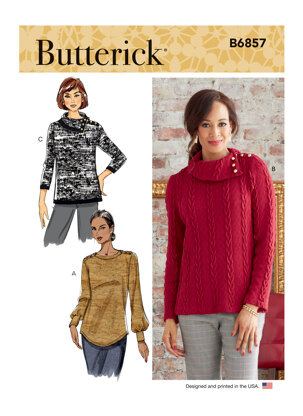 Butterick Damentop B6857 - Schnittmuster