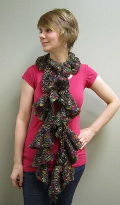 Scarf in Plymouth Yarn Scandalicious - F415 - Downloadable PDF