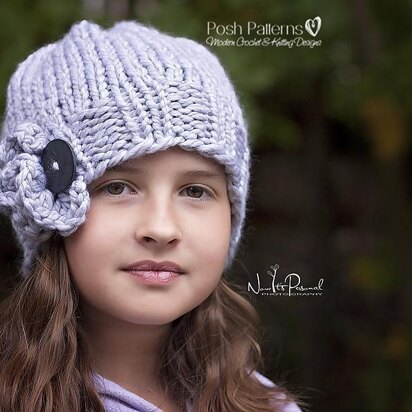 Ruffle Slouchy Hat Knitting Pattern 174