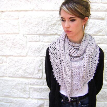 Easy Triangle Shawl or Scarf