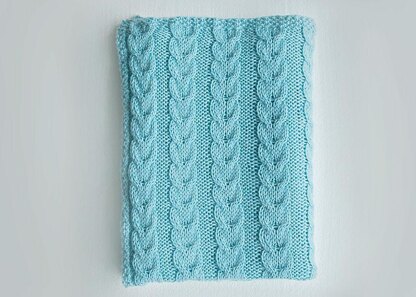 Cable Knit Baby Blanket