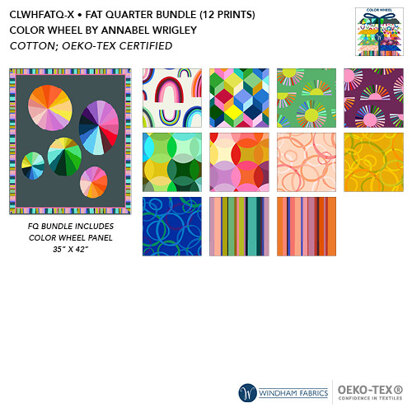 Windham Fabrics Colour Wheel Fat Quarter Bundle