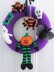 Halloween Wreath with Pumpkin Ghost Bat & Spider Decoration LH013