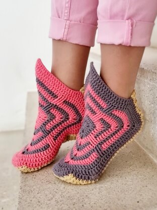 S15 Crochet Slippers Pattern, Cozy House Slippers, Adult Crochet Slippers, Women Slippers Pattern, Indoor Slippers, Home Shoes, Easy Crochet Slipper Pattern